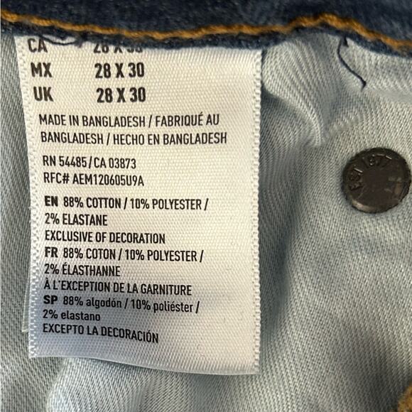 American Eagle Extreme Flex Skinny Jeans Men’s Medium Wash Denim Size 28x30 NWT - Picture 9 of 12